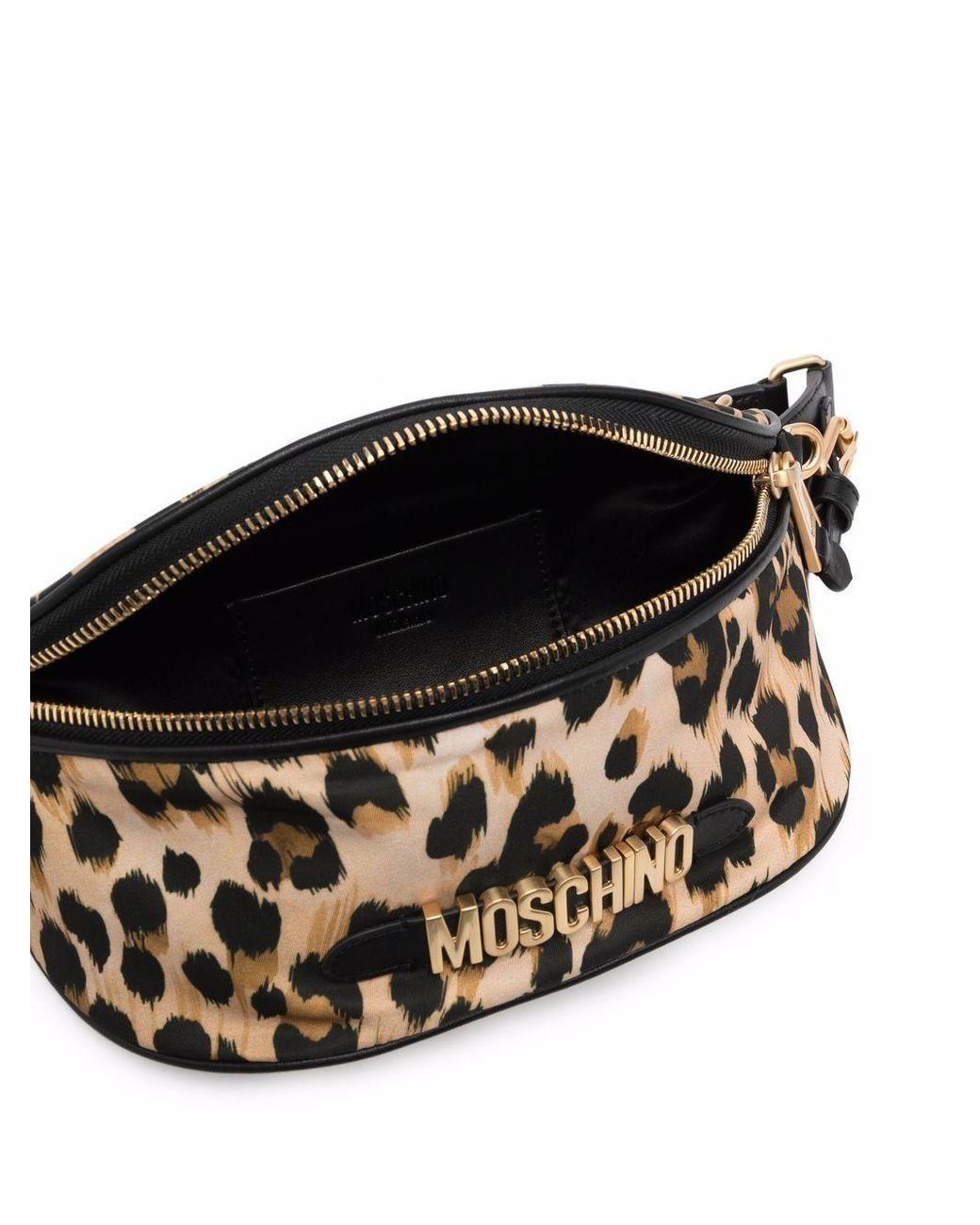 Moschino Leopard print Belt Bag in Black Lyst