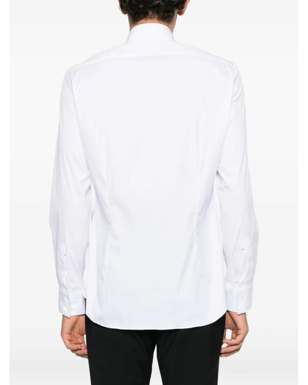 Mazzarelli White Button-Up Shirt for men