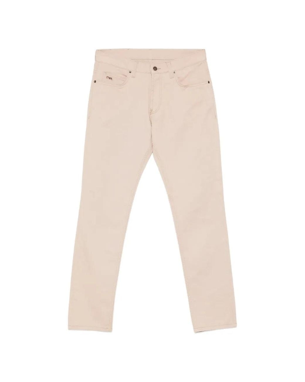Emporio Armani Natural Pantalon À Patch Logo for men