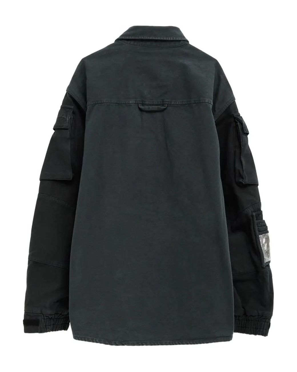 Martine Rose Black Denim Utility Overshirt for men