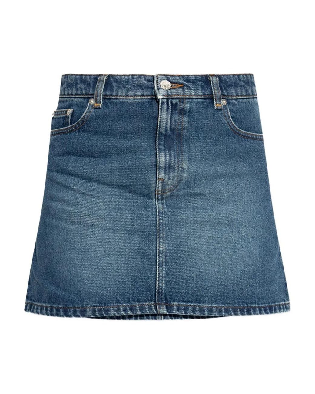 Minifalda Moss A.P.C. de color Blue
