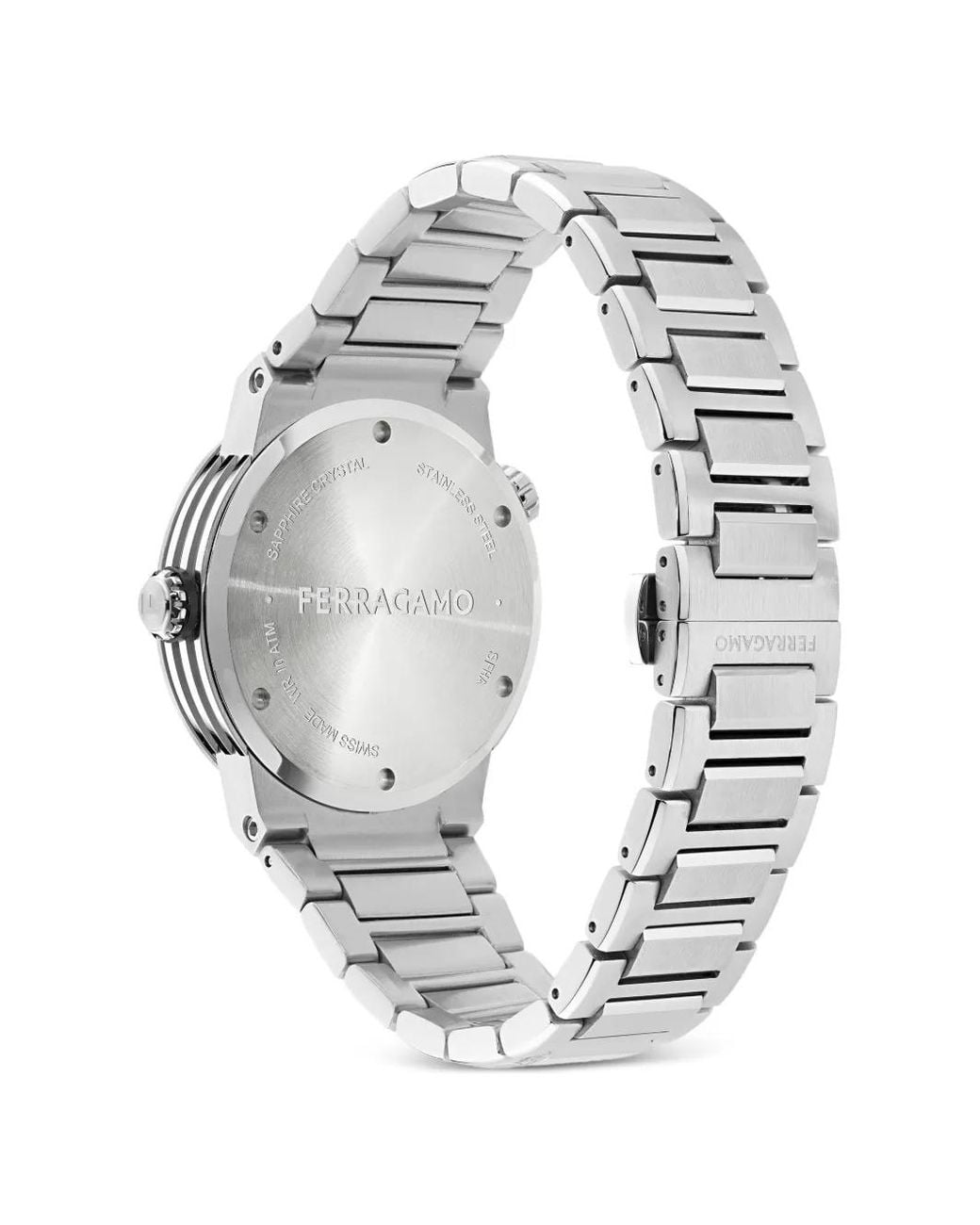 Ferragamo Gray F-80 Gmt Watch for men