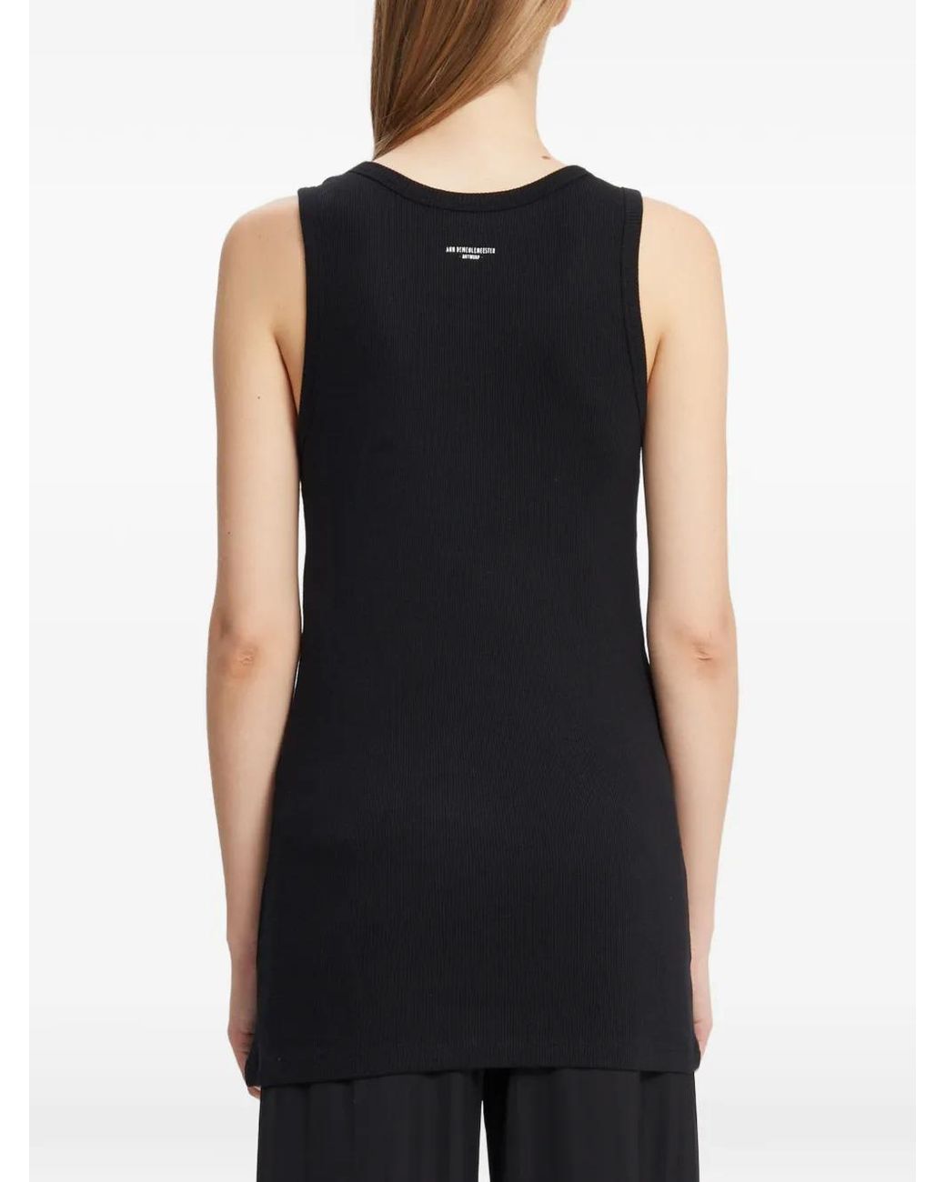 Ann Demeulemeester Black Seva Tank Top