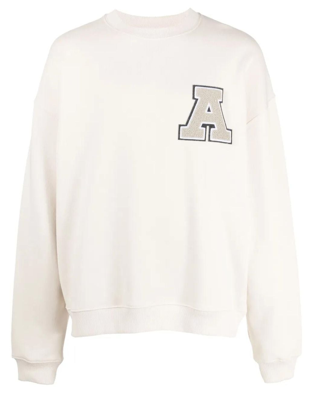 Axel Arigato White Logo-Patch Organic-Cotton Sweatshirt for men