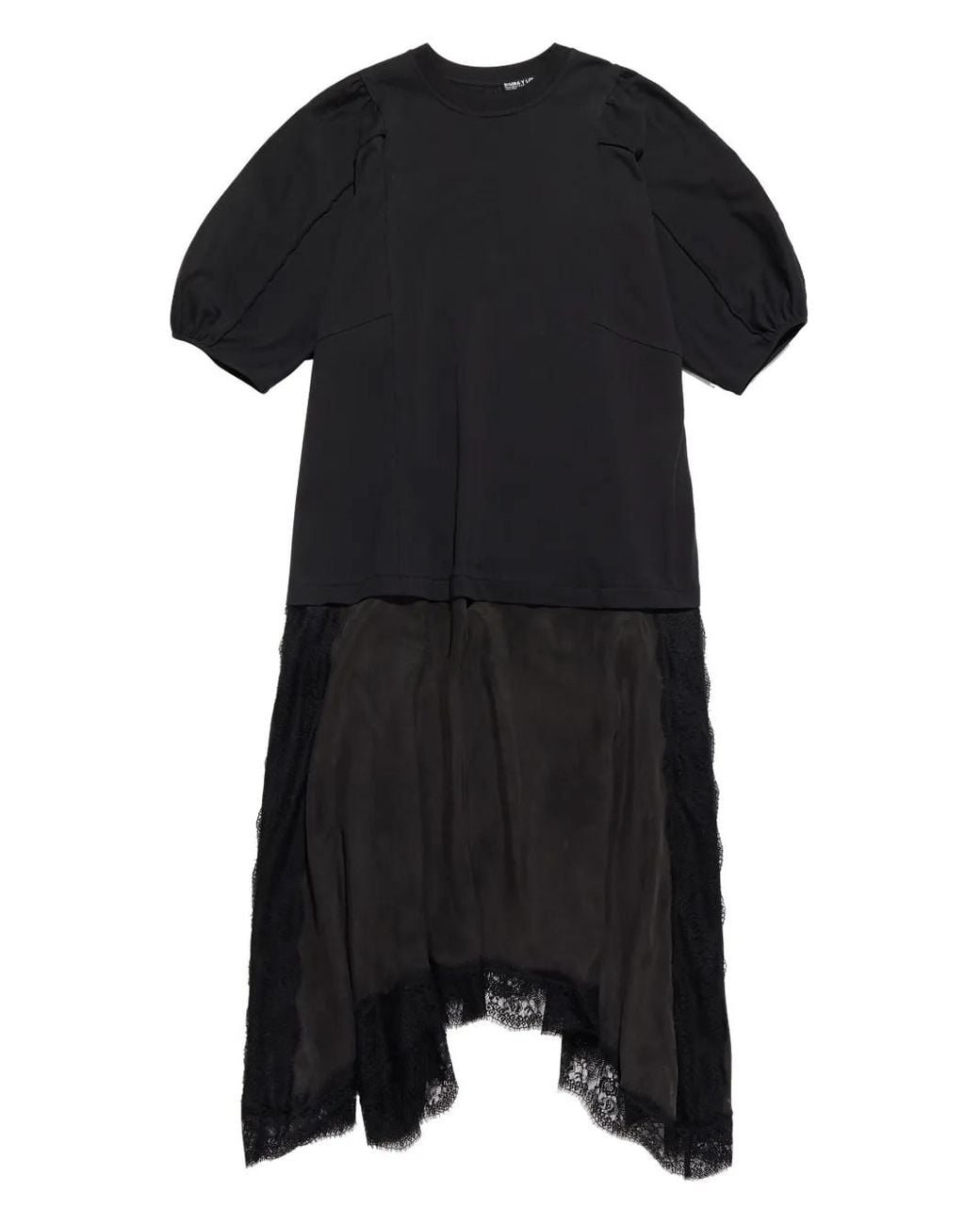 Bimba Y Lola Asymmetric Midi Dress in Black | Lyst