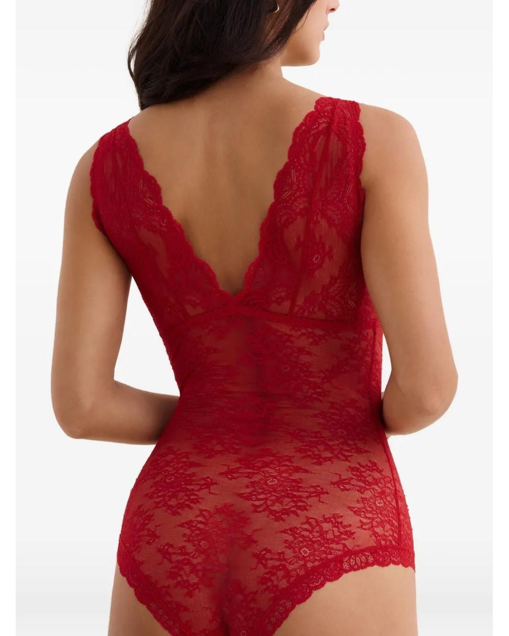Aubade Red Lace Bodysuit