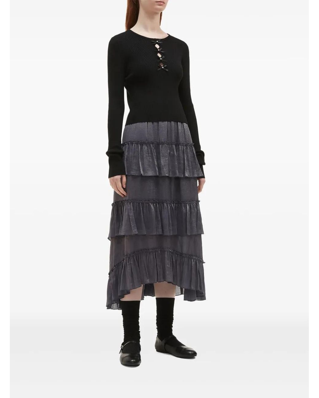 B+ AB Black Cut-Out Detailing Top
