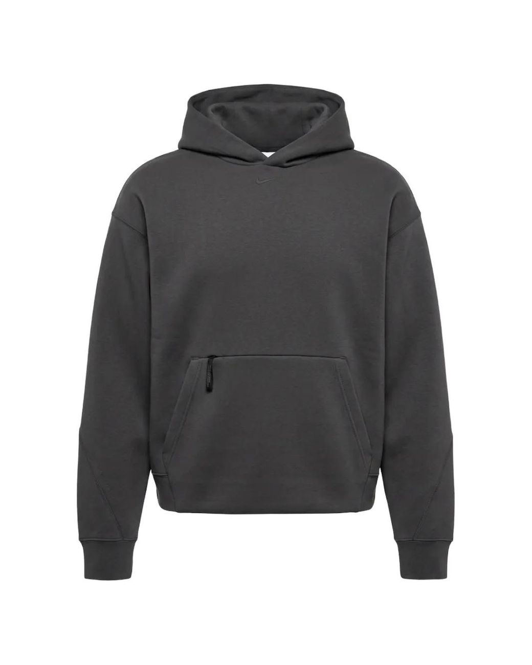 Nike Black Tech Drawstring-Hem Hoodie for men