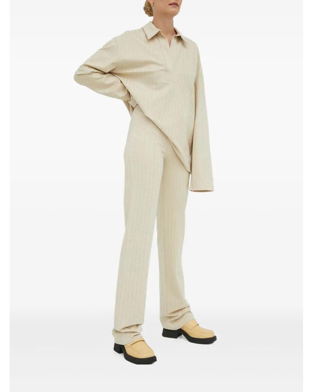 Samsøe & Samsøe Natural Embellished Trousers