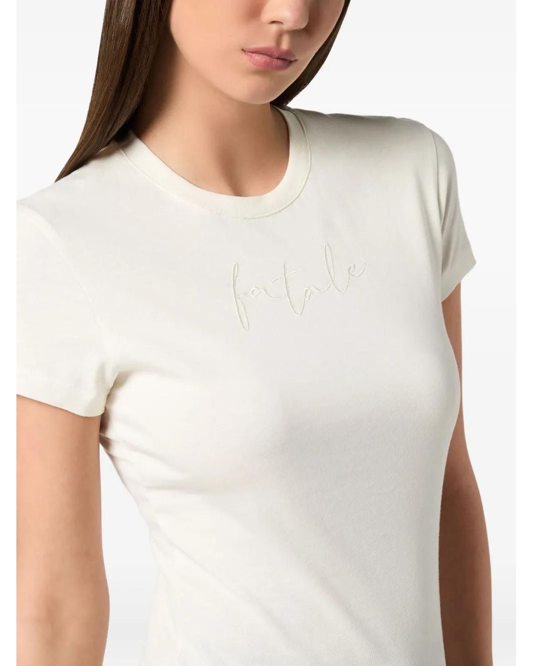 Philipp Plein White Pure Fit T-Shirt Fatale