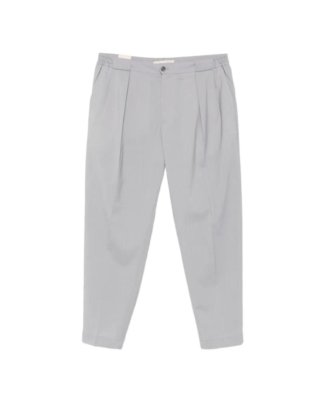 Briglia 1949 Gray Pantalon Portobellos À Design Plissé Et Poches for men