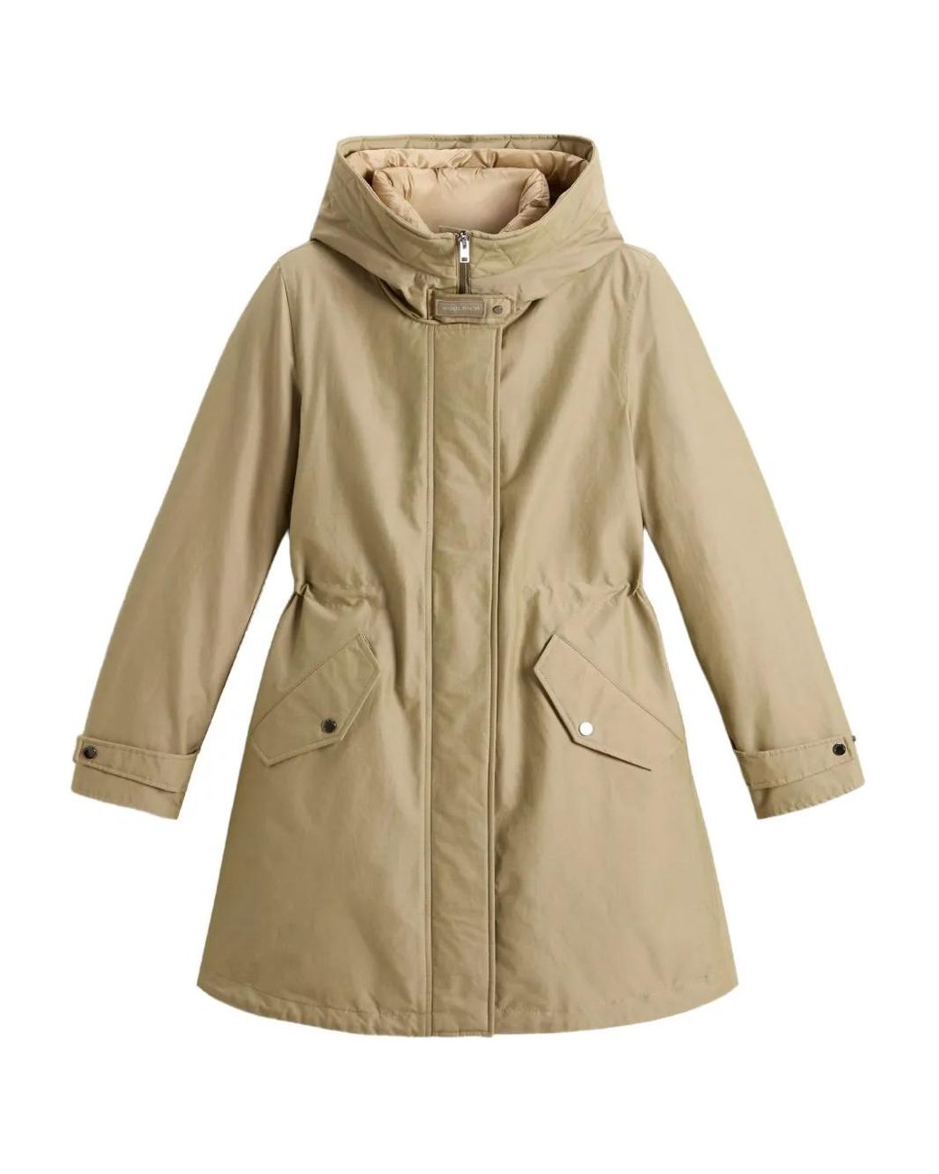 Woolrich Natural Authentic Parka Coat