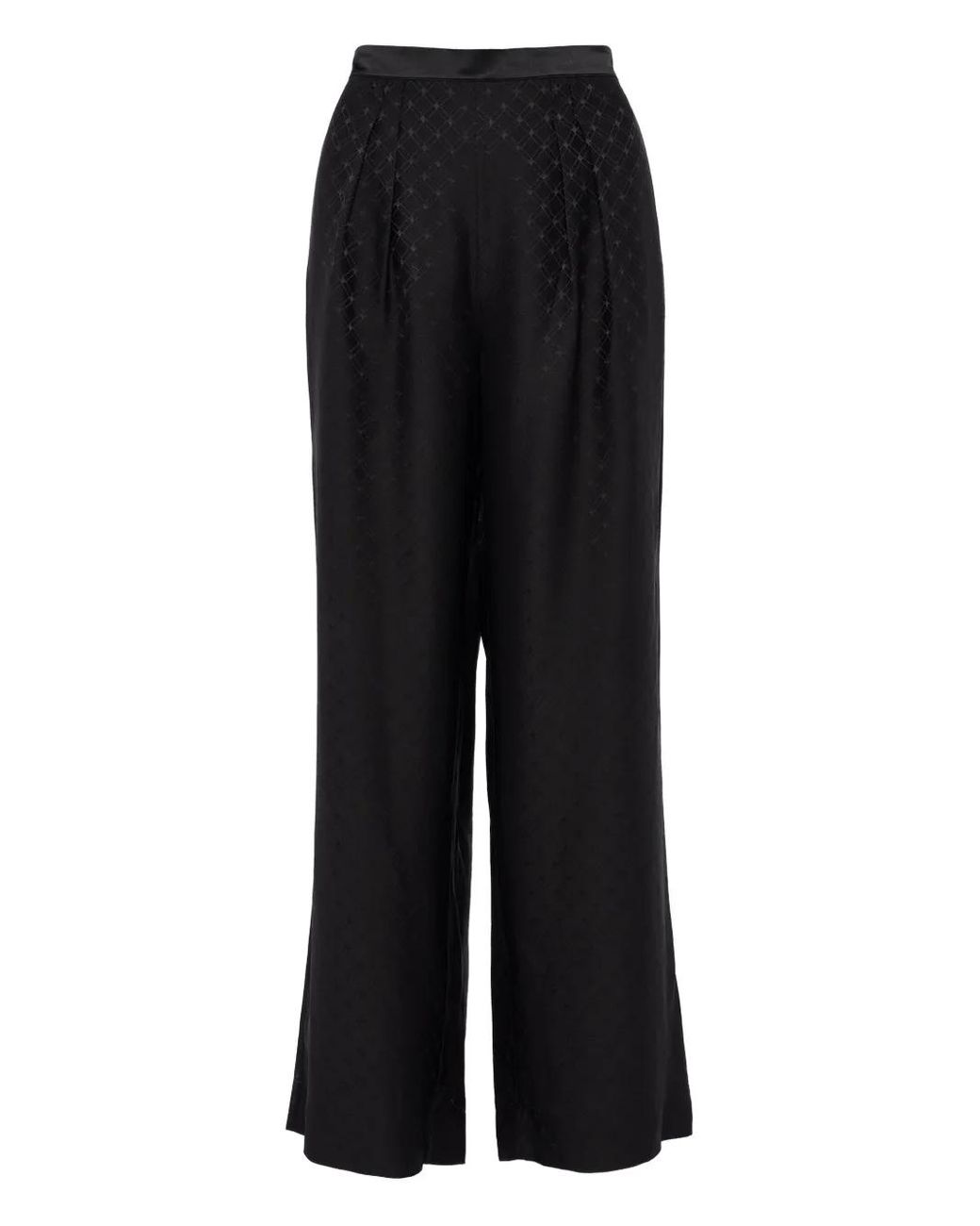 Eres Black Splendeur Geometric-Pattern Trousers