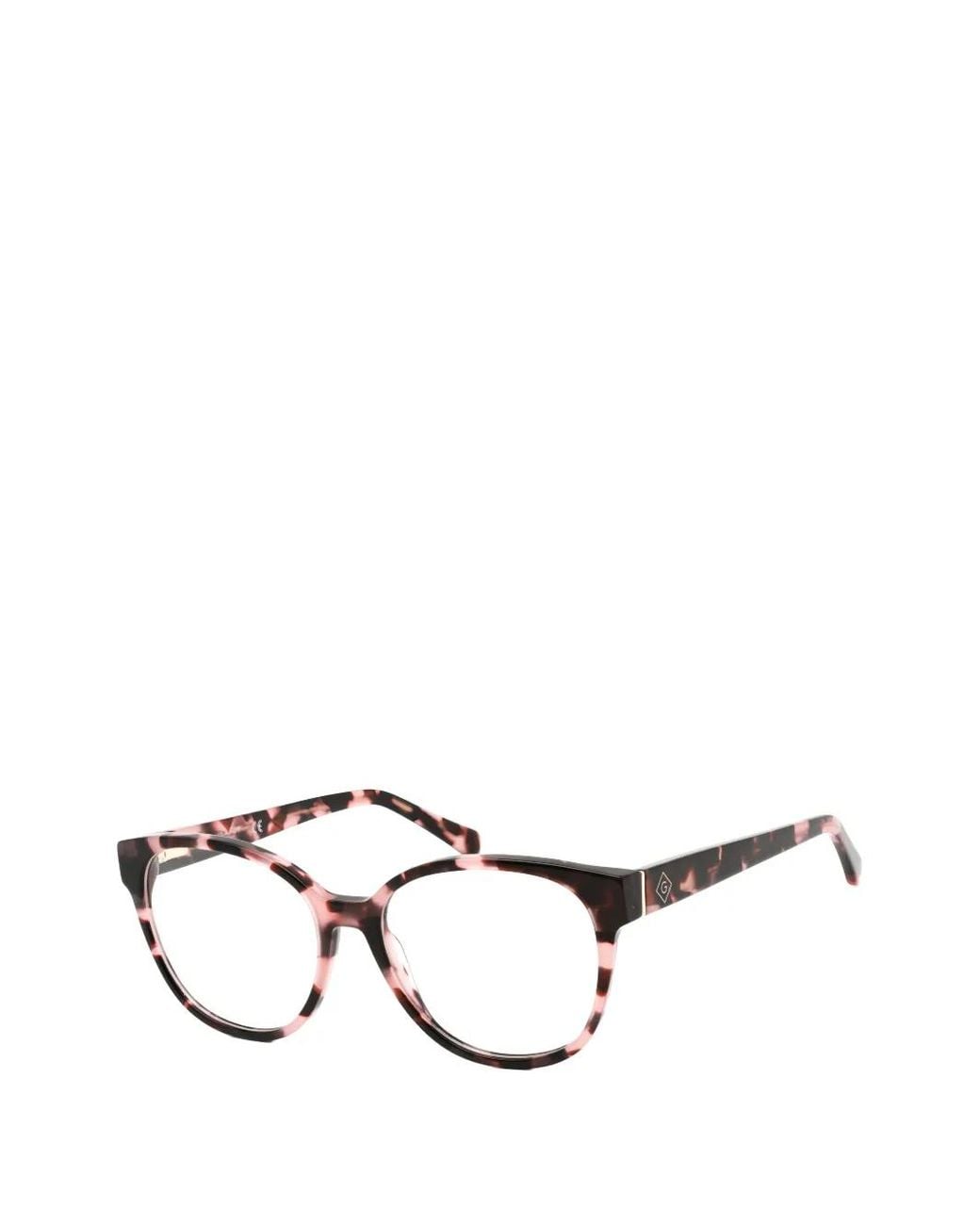 Gant Natural Tortoiseshell Round-Frame Glasses