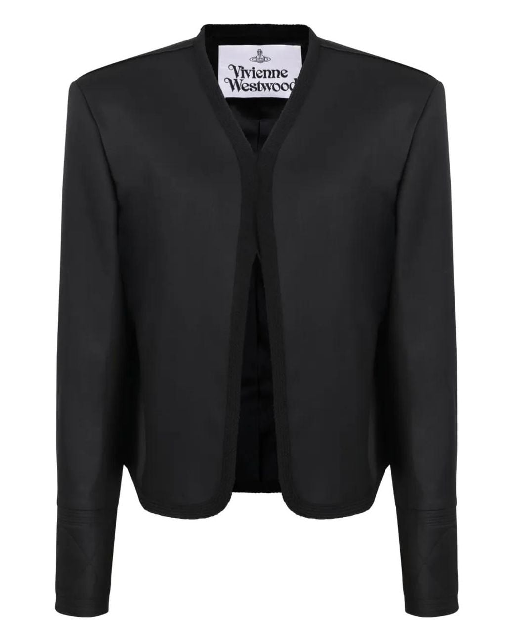 Vivienne Westwood Black Virgin Wool Cropped Jacket for men