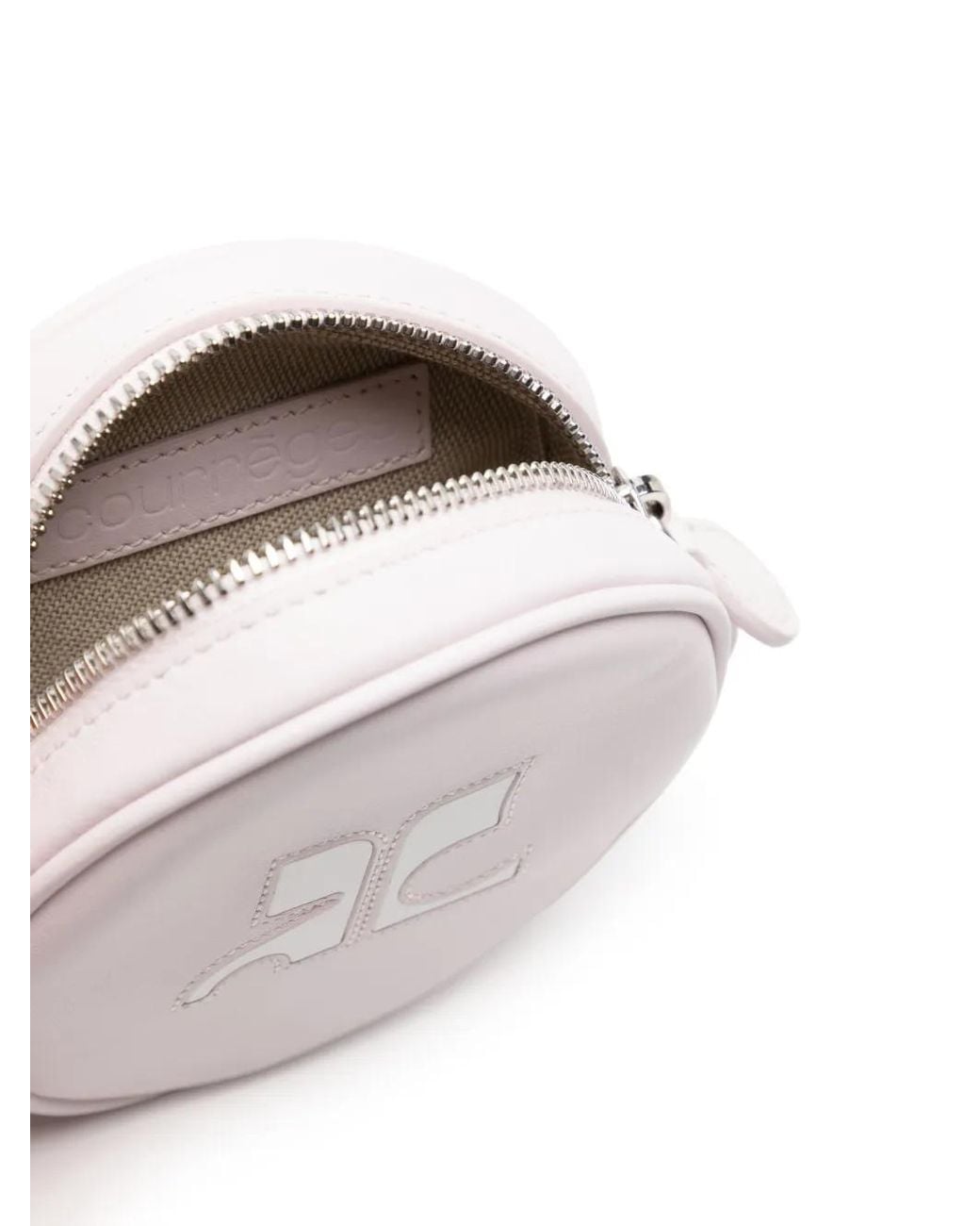 Courreges Pink Reedition Circle Cross Body Bag
