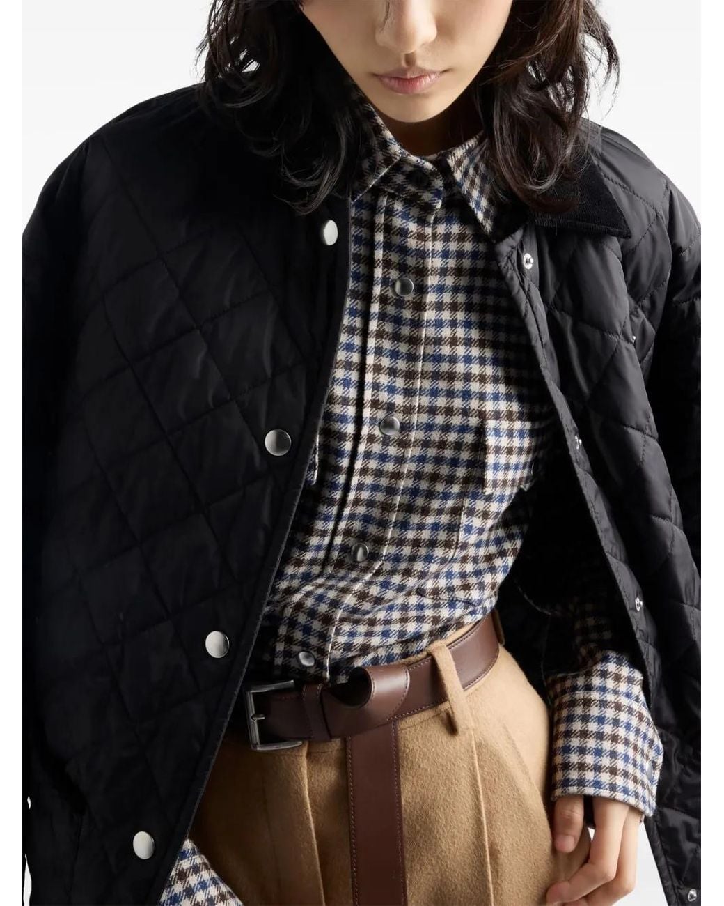 Prada Black Patch-Pocket Jacket