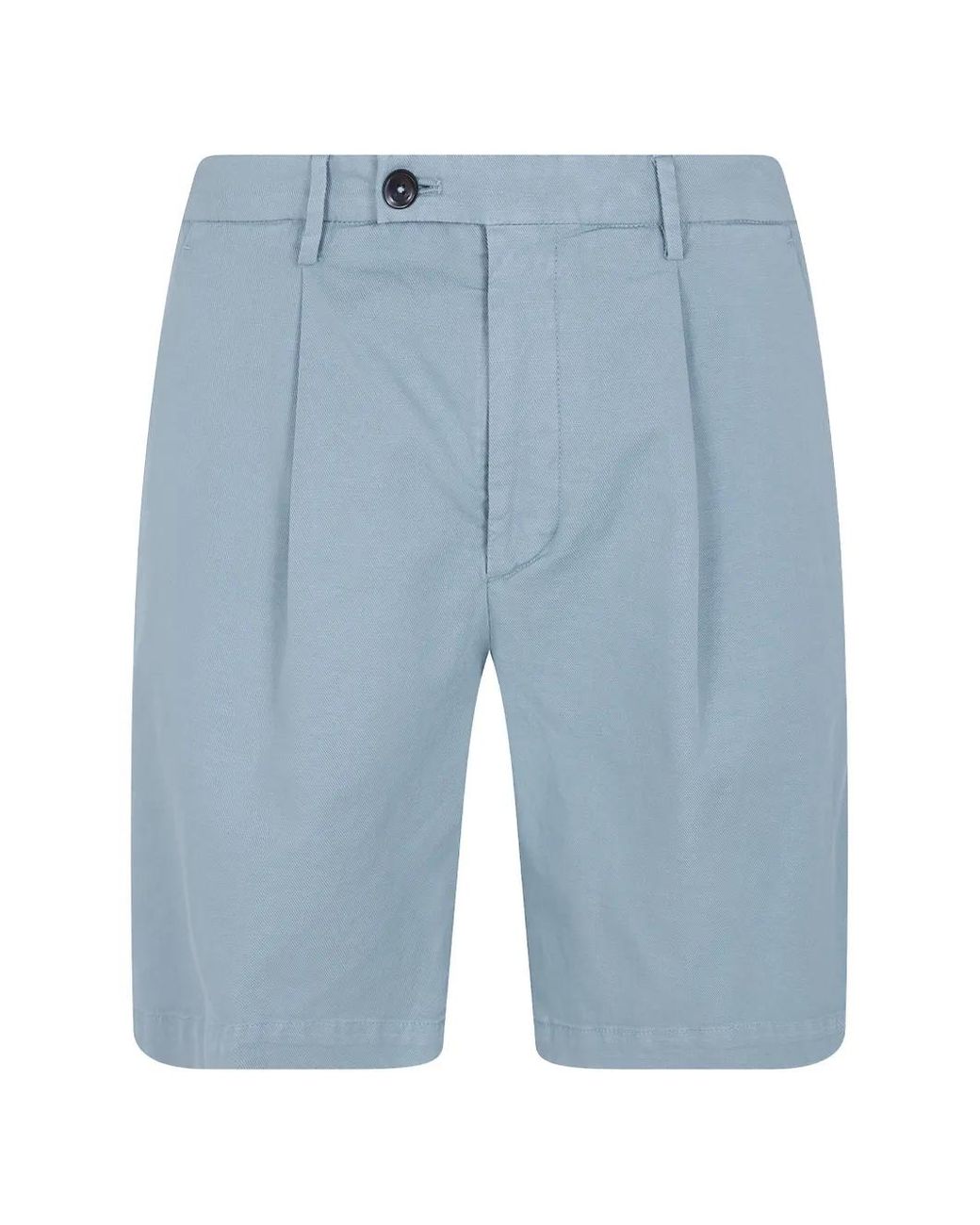 Michael Coal Blue Harry Pleated Shorts for men