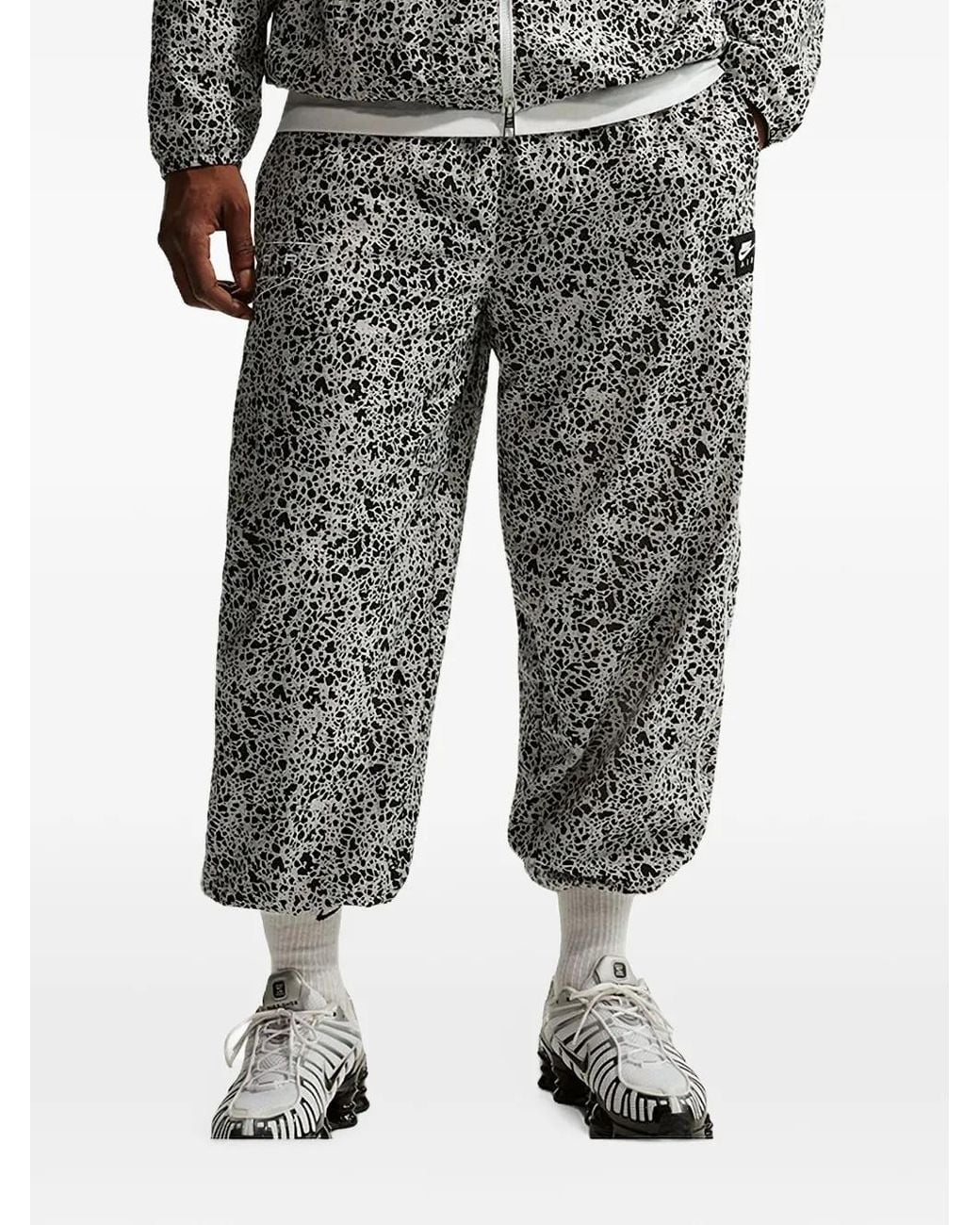 Nike Gray Air Woven Track Pants for men