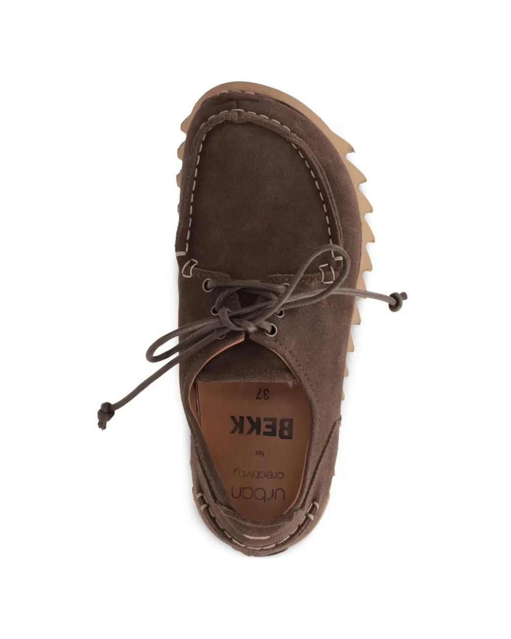 Bekk Brown Mocassins En Daim