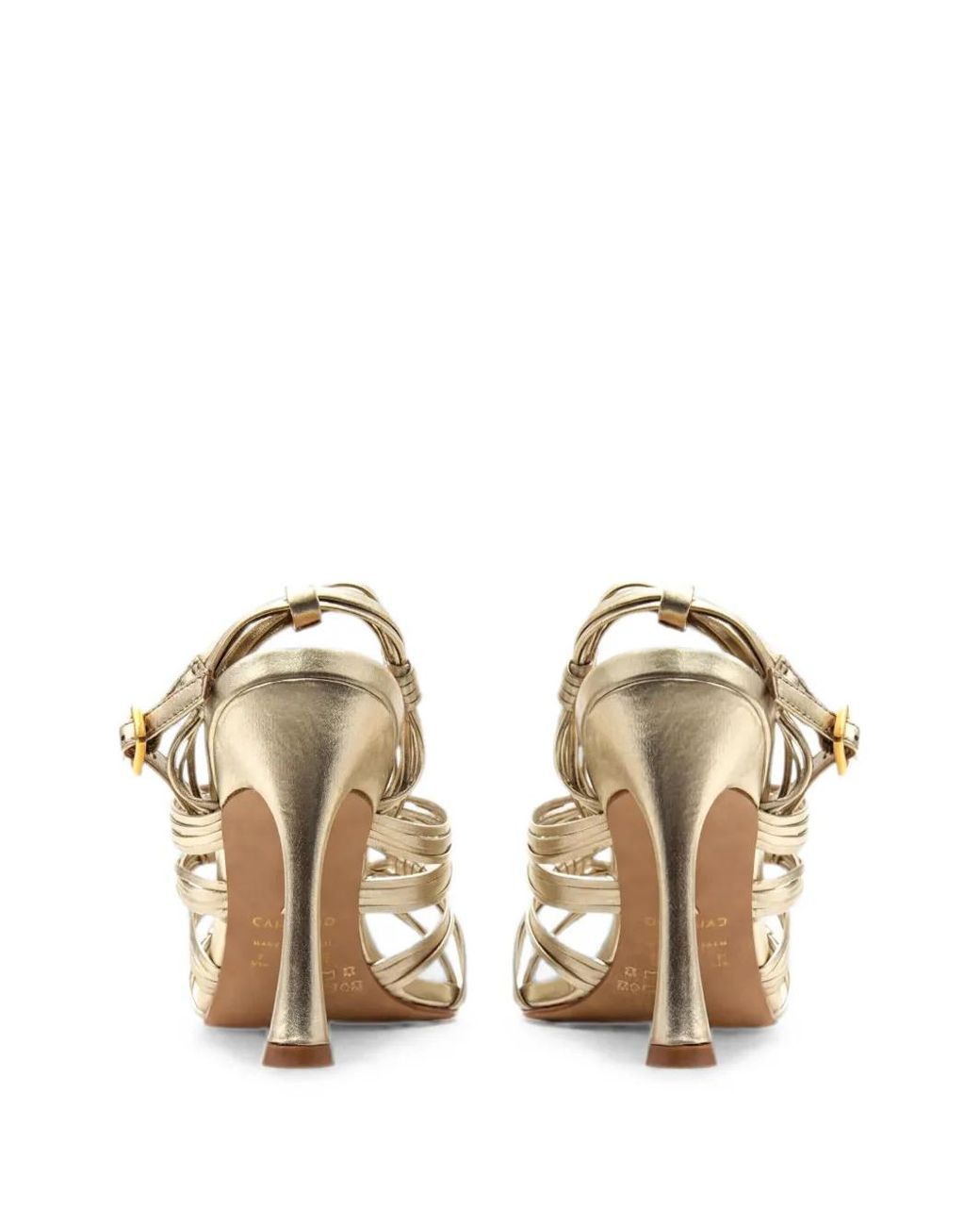 Carrano White Strappy Leather Sandals