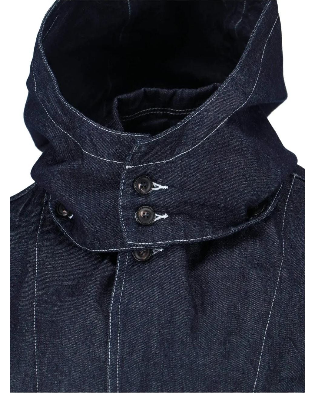 Roy Rogers Blue Hooded Denim Jacket for men
