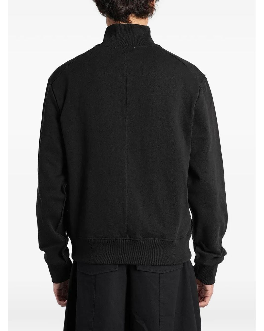 Entire studios Black Button-Up Funnel-Neck Sweater for men