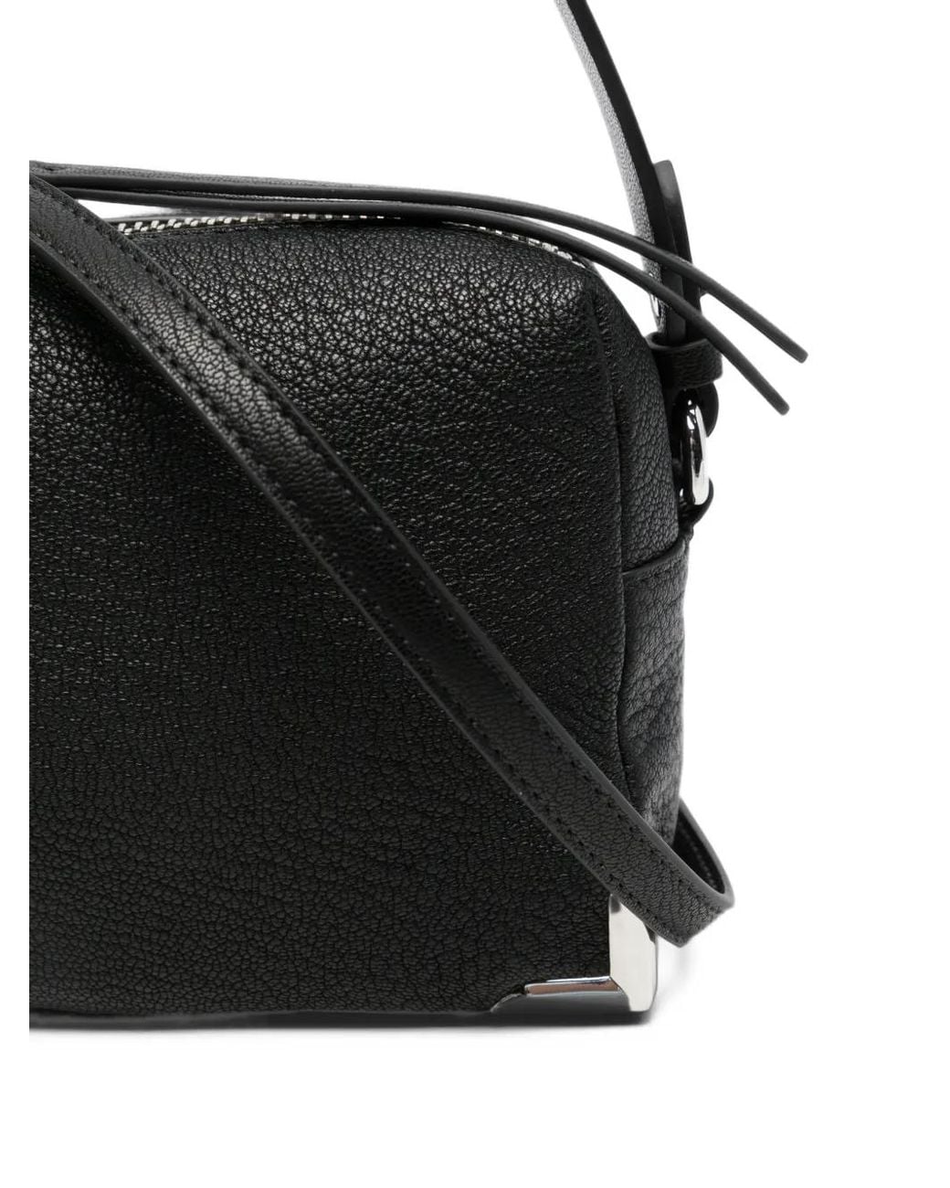 Pinko Black Medium Boston Grained-Leather Shoulder Bag
