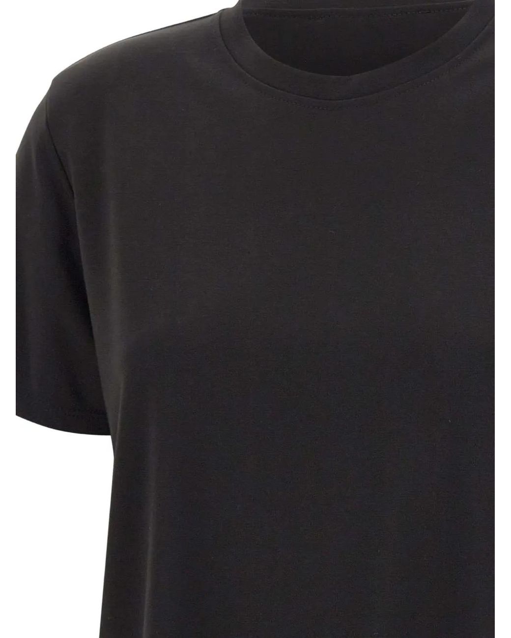 Kaos Black Crew-Neck T-Shirt