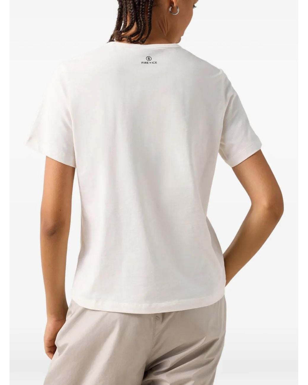 Bogner Fire + Ice White Zyssa Graphic-Print T-Shirt