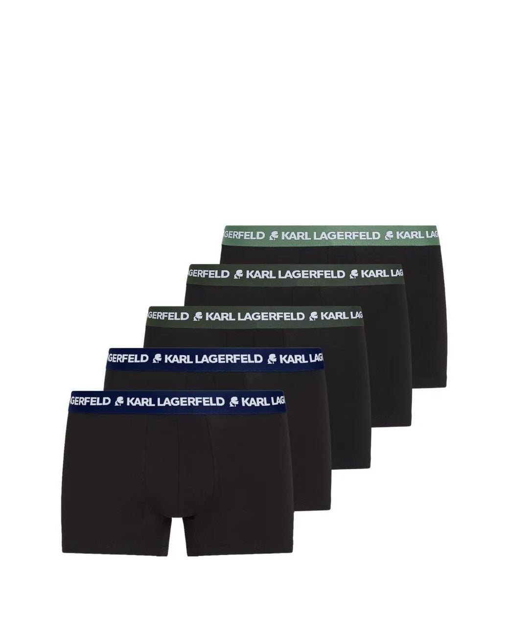 Karl Lagerfeld Black Logo-Waistband Boxers for men