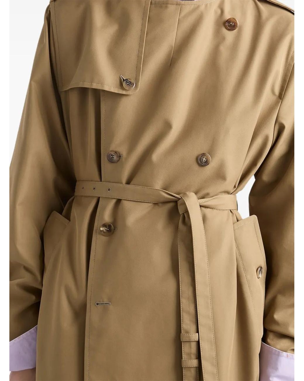 Prada Natural Cotton Blend Coat for men