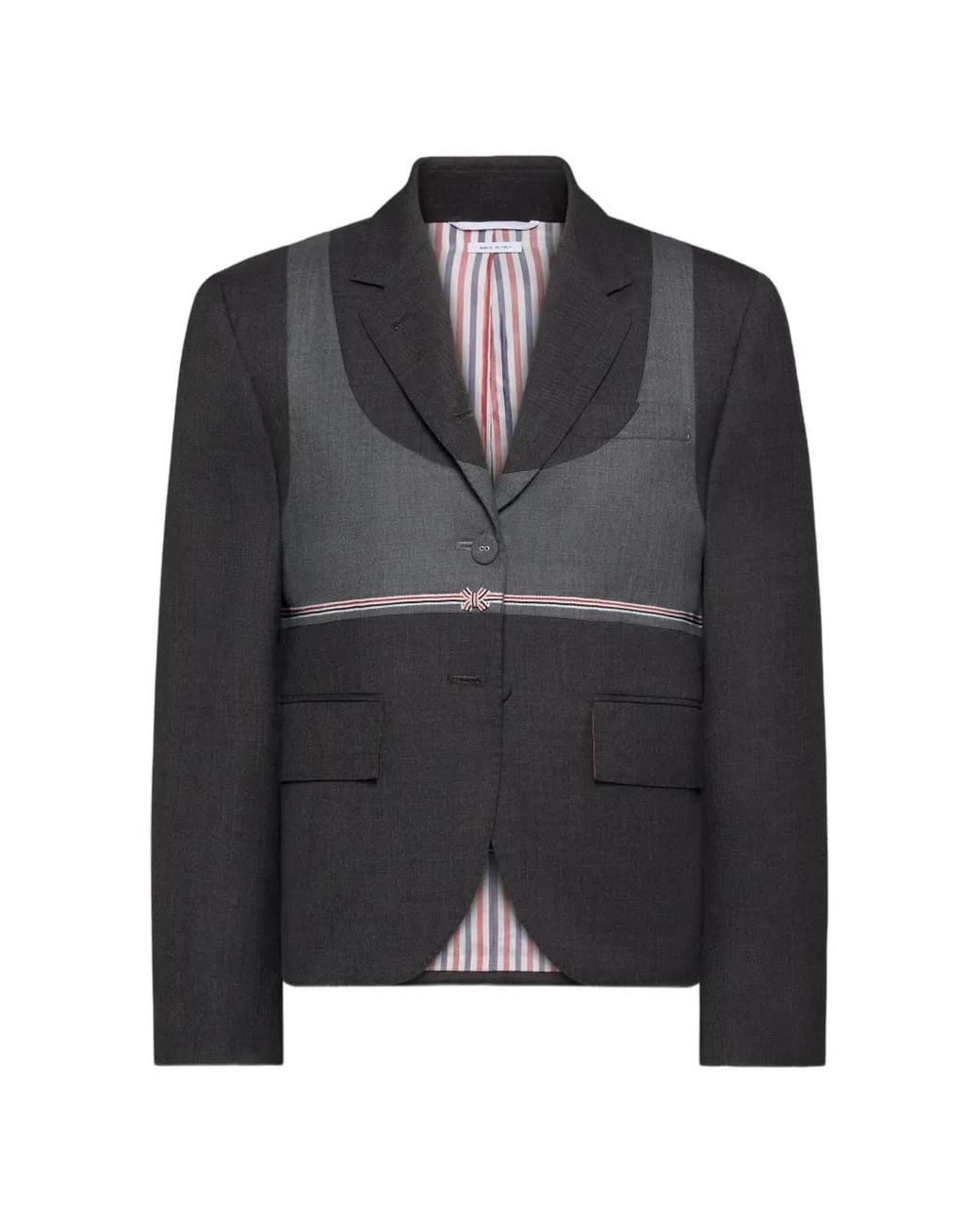 Thom Browne Black Super 120's Twill Trompe-L'Œil Bikini Sportcoat