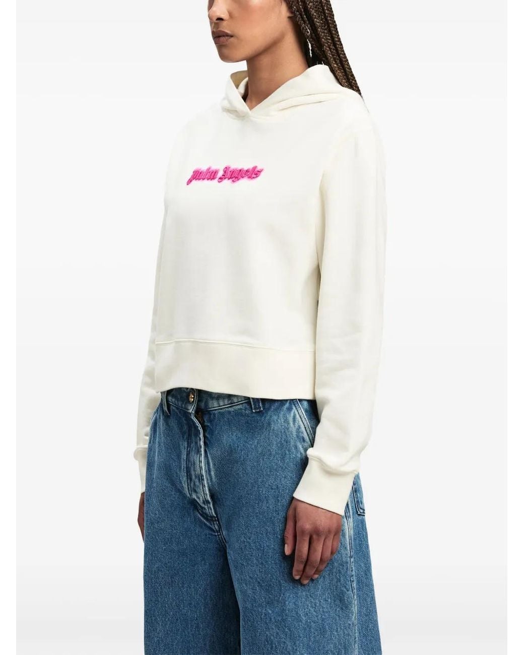 Palm Angels White Hoodies