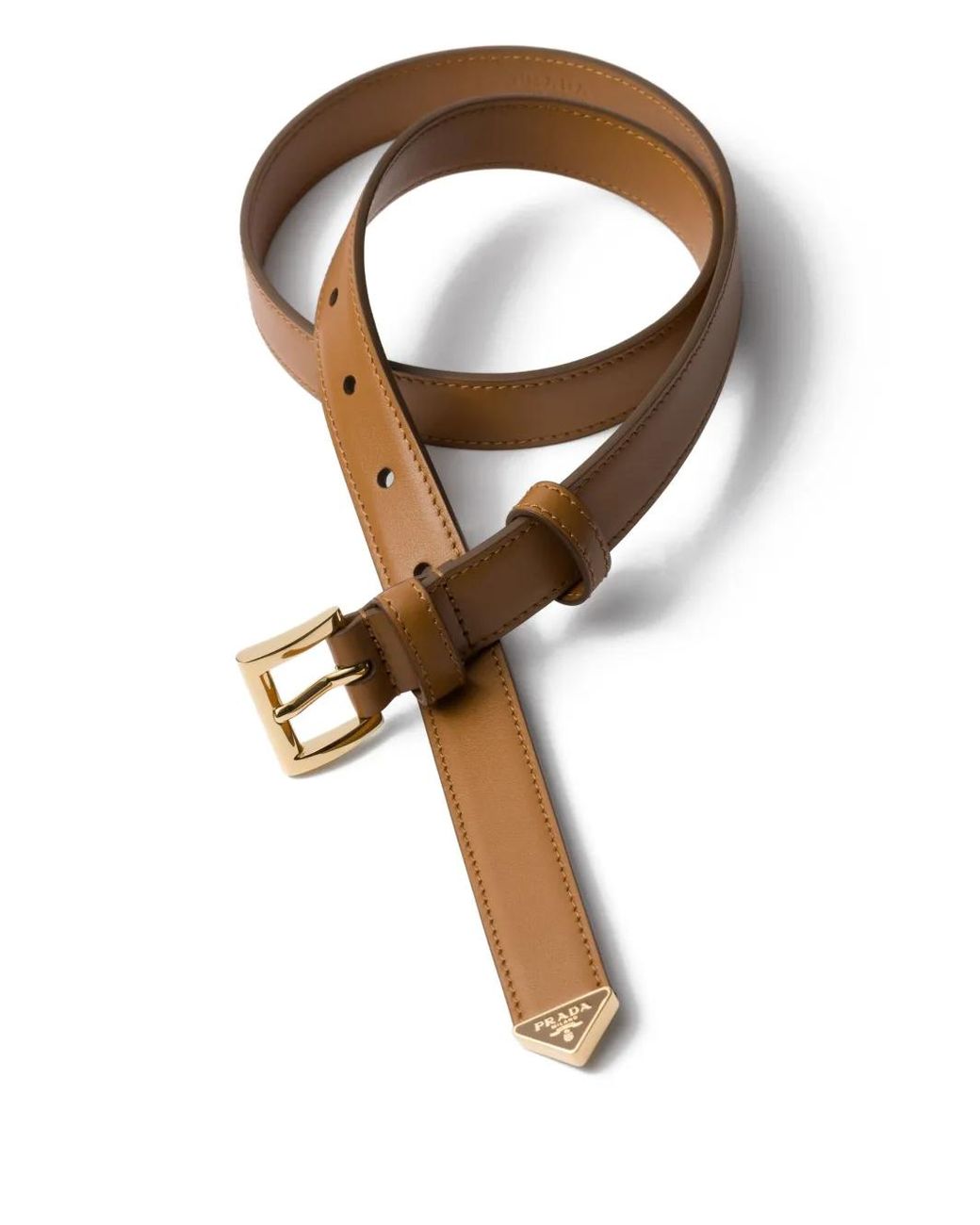 Prada Brown Leather Belt