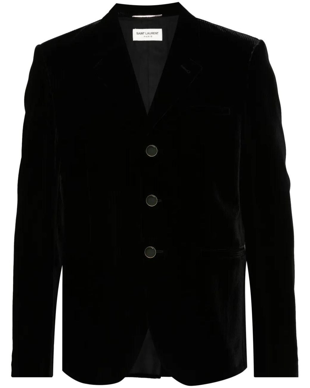 Saint Laurent Black Velour Blazer for men