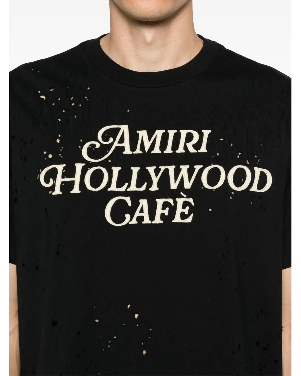Amiri Hollywood Cafe Mini Tee For in Black for Men | Lyst UK
