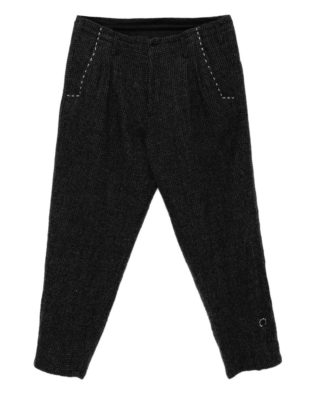 Y's Yohji Yamamoto Black Straight-Leg Trousers for men