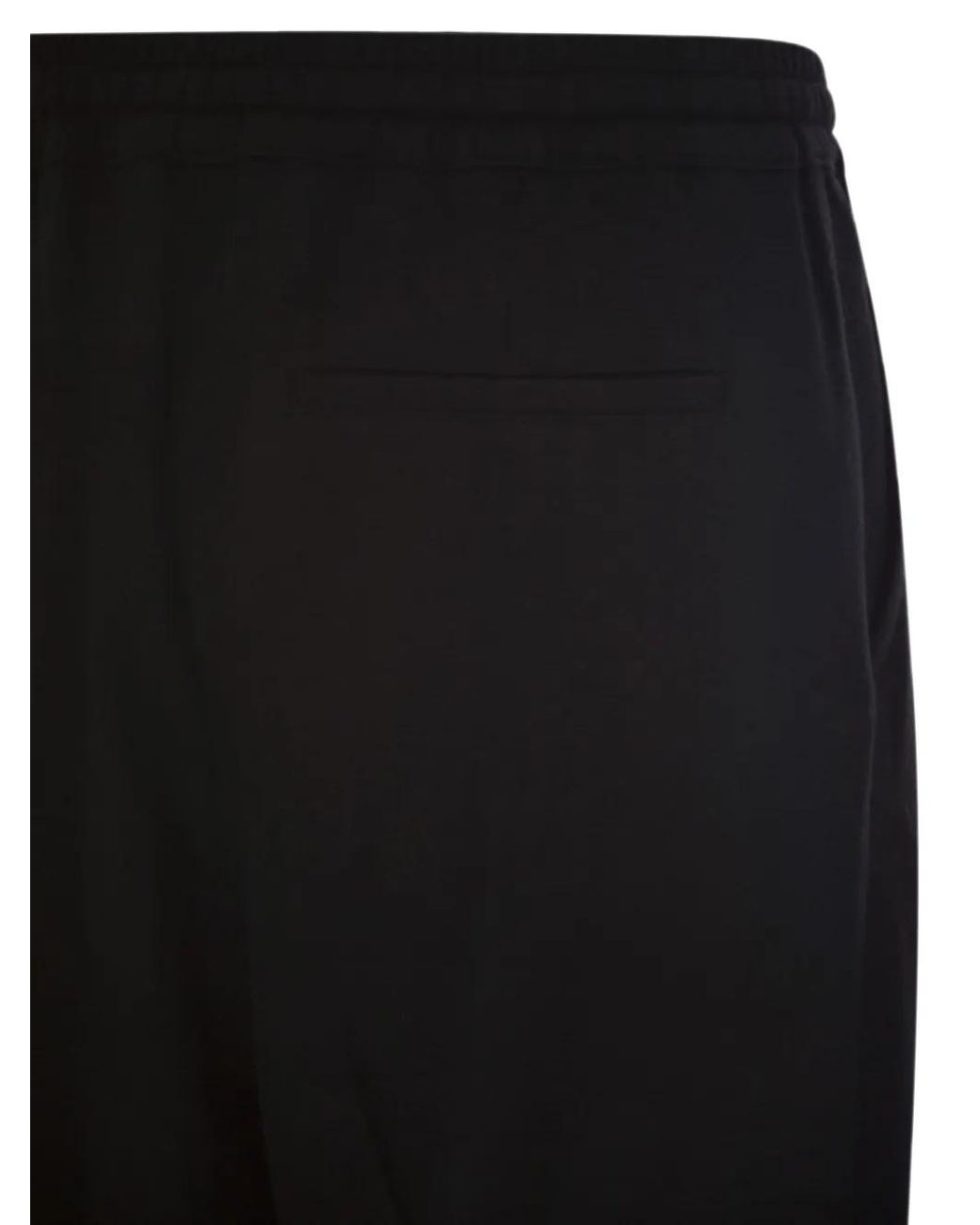 Fedeli Black Pantalon Harvard À Plis for men