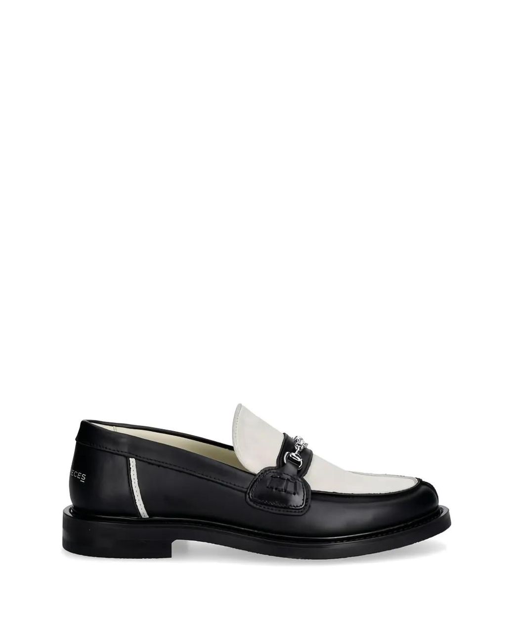 Filling Pieces Black Logo-Detail Loafers for men