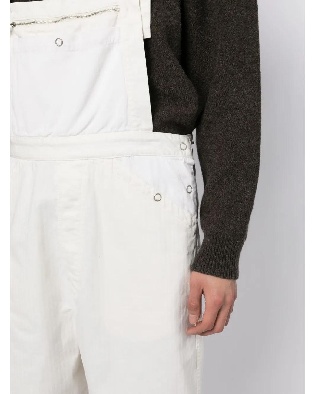 Undercover White Quick-Release Fastening Jumpsuit for men