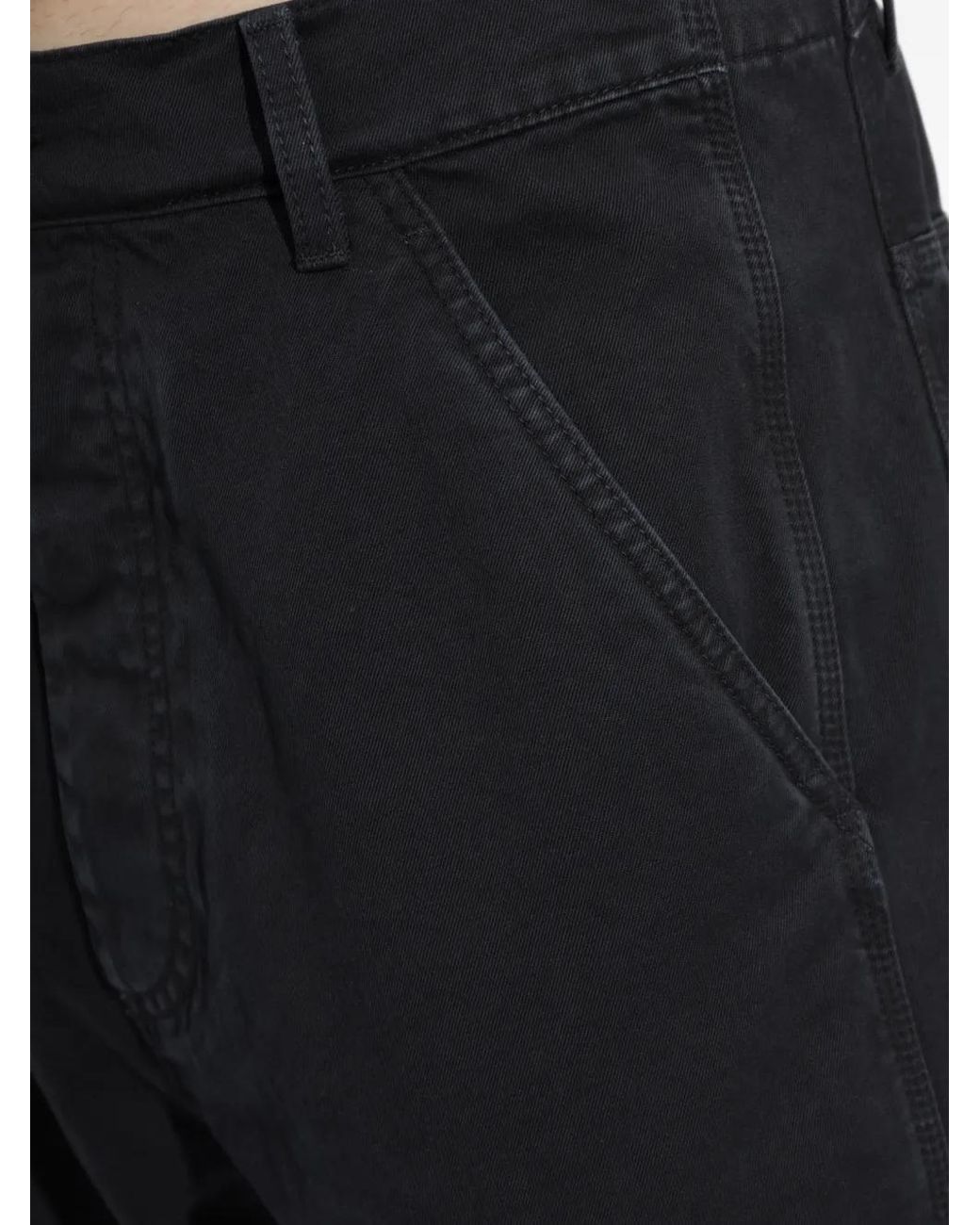 Marni Black Cotton Loose Workwear Trousers for men