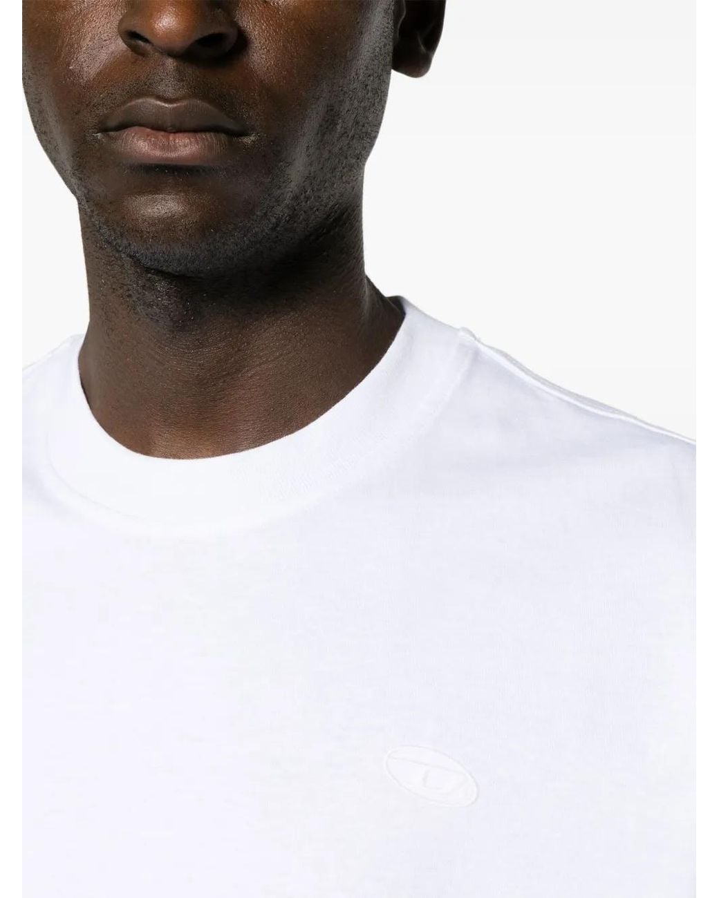 DIESEL White T Boggy Megoval D T-Shirt for men