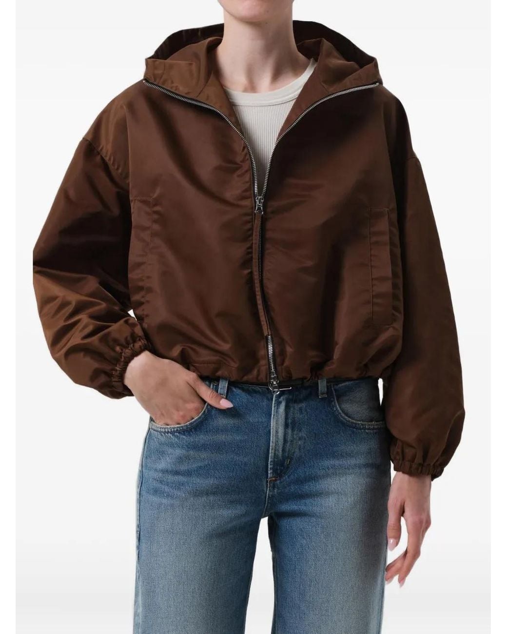 Citizens of Humanity Brown Hooded Jacket