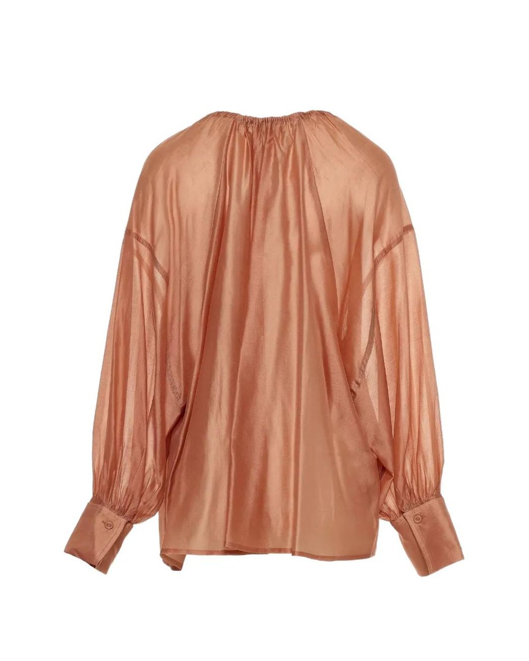 Devotion Brown Gathered Blouse