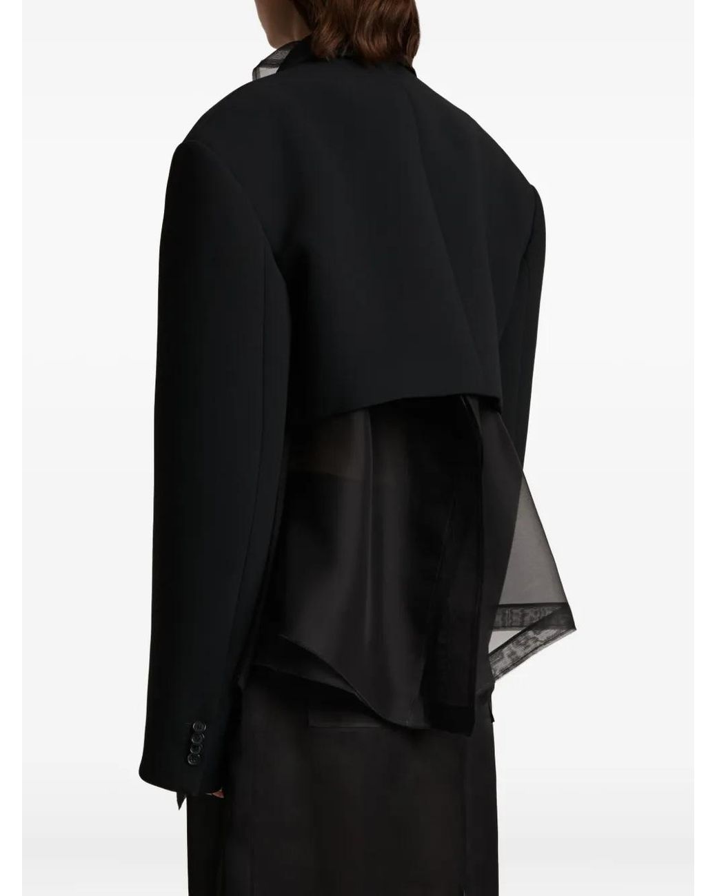 Khaite Black Nando Double-Breasted Jacket