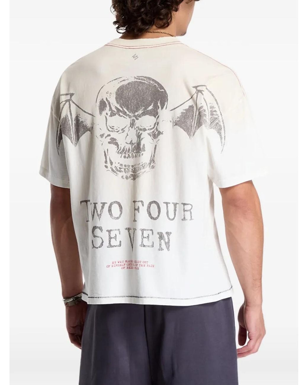 REPRESENT 247 White X Avenged Sevenfold Death Bat T-Shirt
