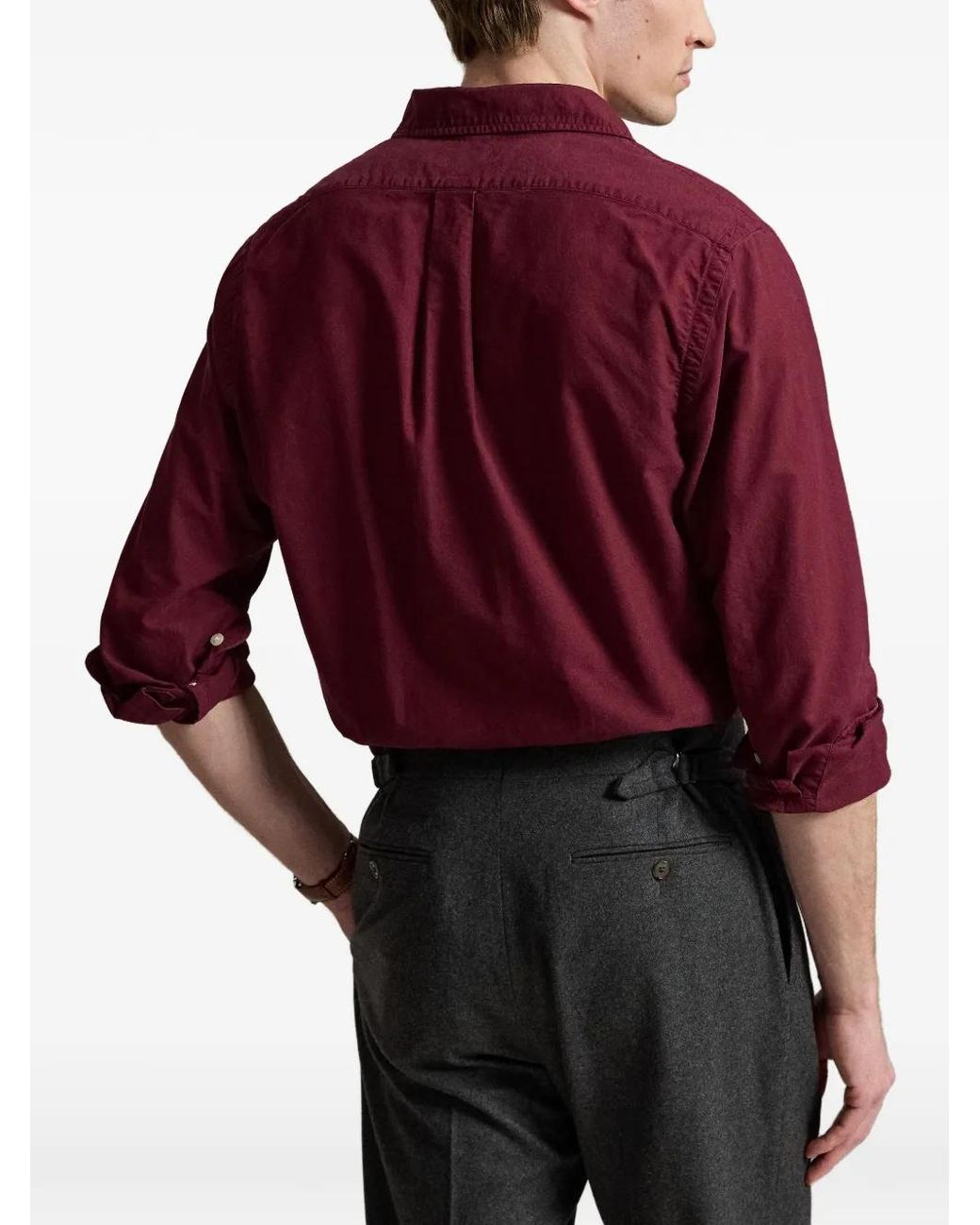 Polo Ralph Lauren Red Chemise Oxford À Boutonnière for men