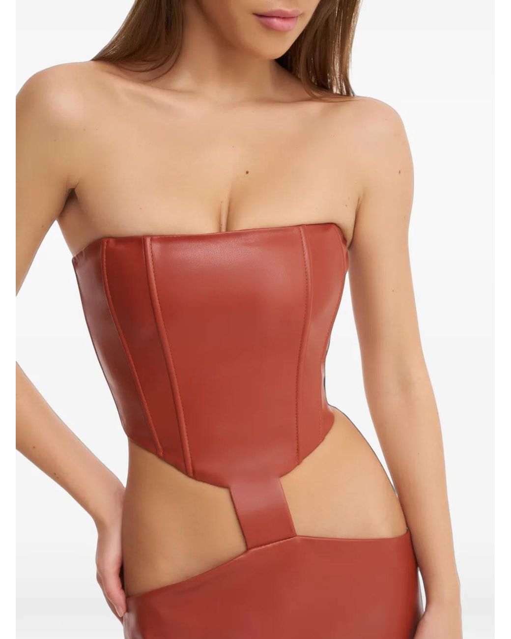 Lika White Cut-Out Corset Dress