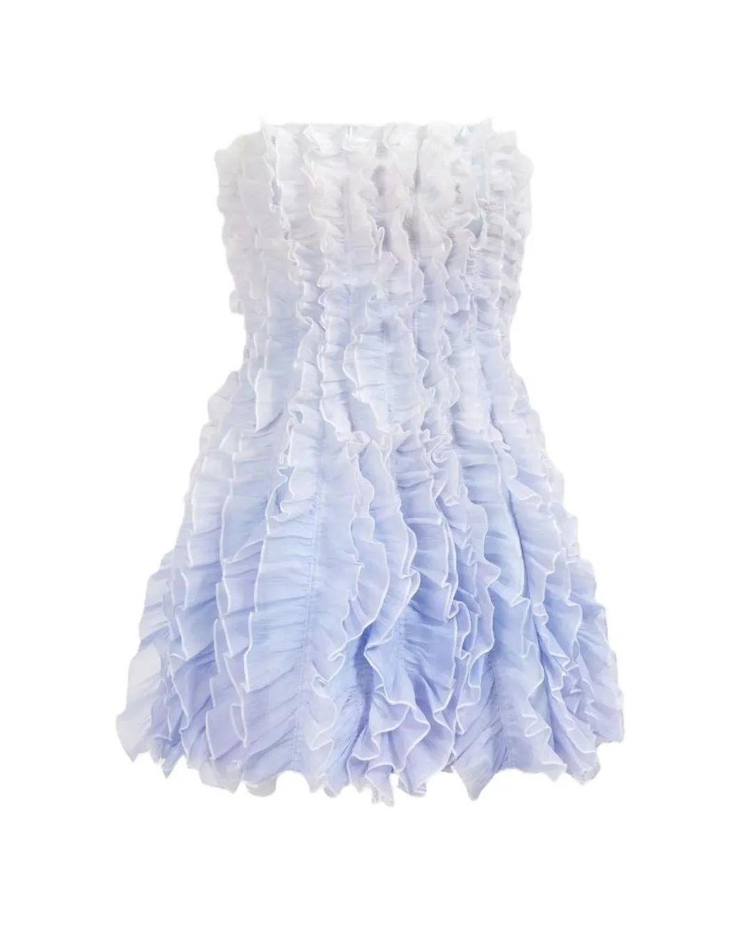 Aje. White Temperance Ruffled Mini Dress